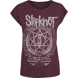 Slipknot Blurry Dames T-shirt - rood - XS