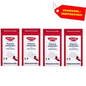 4x HeltiQ Wegwerp Washandjes - 50 stuks - Voordeelverpakking!