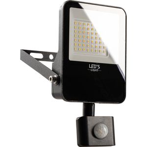 LED's Light Schijnwerper met Bewegingssensor 3600 - Waterdicht & Kantelbaar - 30W