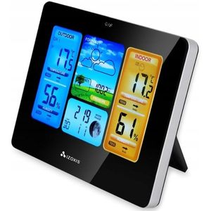 BEMI DRAADLOOS WEERSTATION MET SENSOR THERMOMETER KLOK HYGROMETER