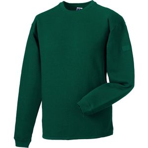 Heavy Duty Crew Neck Sweater 'Russell' Bottle Green - 3XL