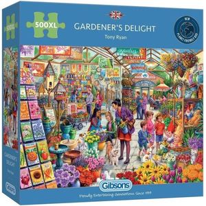 Gardener's Delight Puzzel (500 XL stukjes) - Kleurrijke tuin vol bloemen en dieren