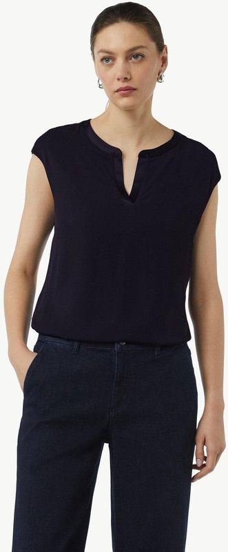 comma - T-Shirt - Korte Mouwen