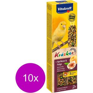 Vitakraft Kanarie Kracker - Fruit - 2 in 1 - 10 Stuks - Vogelvoer