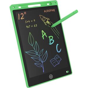 12-Inch LCD Tekentablet - Creatief Draagbaar Elektronisch Tekenbord voor Kinderen - Groen Kleurenscherm