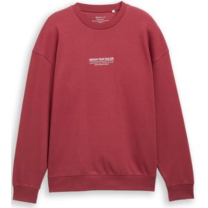 TOM TAILOR DENIM - Sweatshirt - Watermeloen Rood/Wit