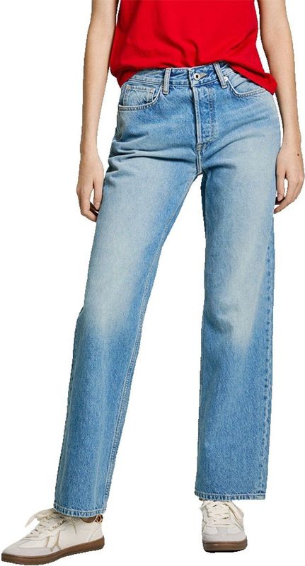 Pepe Jeans - MS7 - Jeans - Blauw - Hoge Taille - Rechte Pijpen