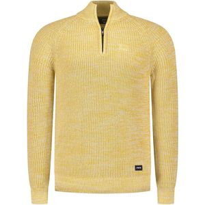 NZA - Ecru - Katoenen Half Zip Trui