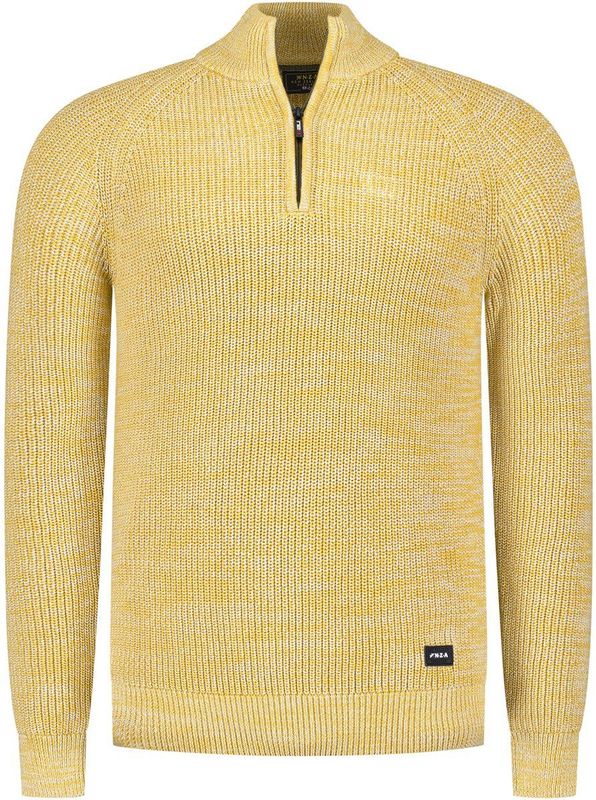 NZA - Ecru - Gebreide Trui - Half Zip Kraag - 100% Katoen