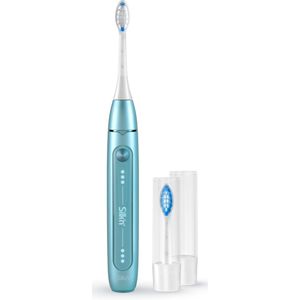 Silk'n SonicYou Elektrische Tandenborstel Geschenkset - met 4-Pack Zwarte opzetborstels - Cadeau-idee - Lichtblauw