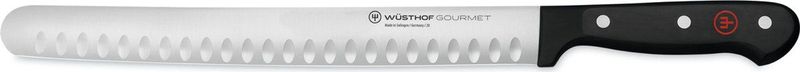 WÜSTHOF - Gourmet - Vleesmessen - Zwart/Zilver - 26 cm, Lasergesneden Lemmet, Vaatwasmachinebestendig