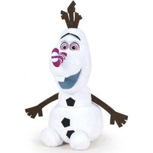 Olaf met Lollipop Neus Disney Frozen Pluche Knuffel 30 cm {Disney Frozen 2 Plush Toy | Speelgoed pop Knuffelpop Knuffeldier voor Kinderen Jongens Meisjes | Anna, Elsa, Sven, Olaf Sneeuwpop}