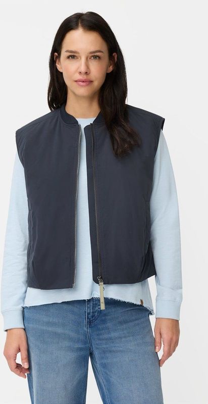 camel active - Outdoor Vest - Donkerblauw - Met Tweewegritssluiting en Reflecterende Details