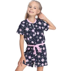 Merry Style – Korte Meisjespyjama – Amarant/watermeloen – 110-116 - MS-MS10-267-PJ