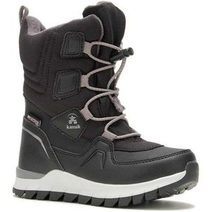 Kamik - Bouncer2 - Sneeuwlaarzen - Zwart - Waterdicht Nylon/Synthetisch Leer