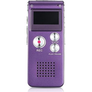 Digitaal dicteerapparaat - 8 GB audio-opnameapparaat, digitale voicerecorder met spraakherkenning voor interview, lezing, onderwijs, vergaderingen en lezingen