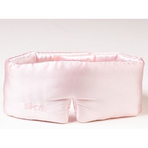 Silkora Premium Silk Deep Sleep Mask - Zijden Slaapmasker - 22 Momme 100% Moerbeizijde - Oogmasker Slaap voor Mannen & Vrouwen - Lotus Roze