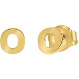 Lucardi - 14 Karaat Gouden Oorbellen - Goud