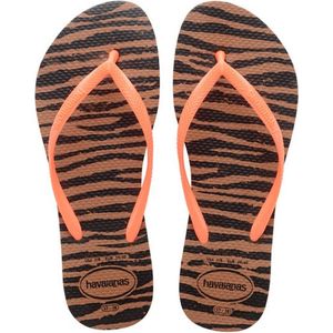 Havaianas Slim Animals Dames Slippers  - Naranja Escuro/Naranja - Maat 29/30