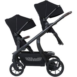 Titanium Baby Solid Pollux Duo Kinderwagen - Zwart - Omkeerbare zitting - Geschikt voor twee kindjes van 0-22 kg/ 0-4 jaar