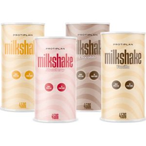 Protiplan | Mix Milkshakes | Voordeelpakket | 4 x 450 gram | Eiwitdieet | Proteïne shake | Past in een koolhydraatarme levensstijl