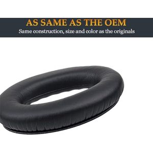 Vervangende oorkussens voor de QC35 QuietComfort 35 II hoofdtelefoon Vervangende oorkussens compatibel met de Bose QuietComfort 35/QC35, QuietComfort 35 II/QC35 II, QC45/QC25/QC15/QC2 hoofdtelefoon (zwart)