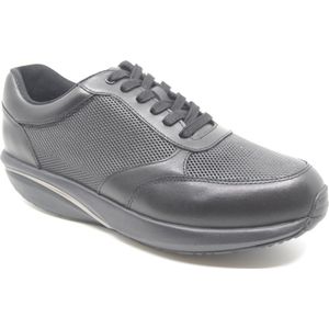MBT, NAFASI 5 M BLACK, 703153-257N, Zwarte heren veterschoenen wijdte G