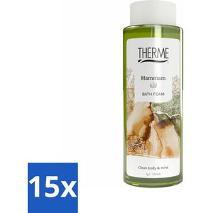 Therme - Hammam - Badschuim - Verfrissend - Verzorgend - 500ml - Bulkverpakking - 15 stuks