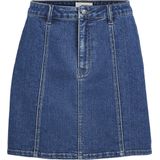 Object Rok Objcarol Denim Short Skirt 132 23044412 Medium Blue Denim Dames Maat - S