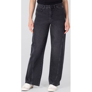 Jansen - Evy - Wide Leg Jeans - Antraciet - 5-Pocket Model - Glitter Spray