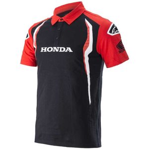 Alpinestars - Korte Mouw Poloshirt - Rood - Honda - Man