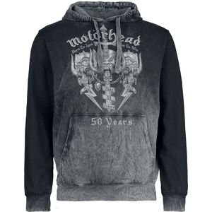 Motörhead Core 50th Heren Trui met capuchon - grijs - S