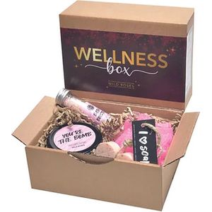 Wellness box Wild Roses - cadeau vrouw - cadeau kerst - cadeau sint - badgeschenkset