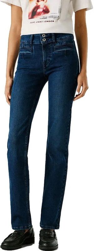 Pepe Jeans Contour Beryl Straight Fit Spijkerbroek Blauw 25 / 30 Vrouw