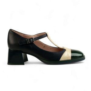 Hispanitas - T-strap - Leren Schoenen - Zwart - Mary Jane-stijl