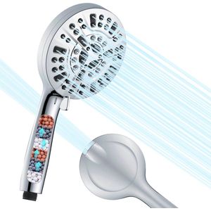 Lexium Ionische Douchekop - Waterbesparende Douchekop - Douchekop met Filter - Handdouche met Hoge druk en Filter
