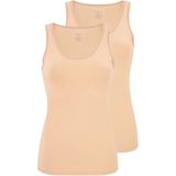 Dagi Tanktop met Brede Bandjes en U-hals