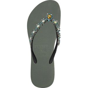 Uzurii Dolce Turqoise Dames Slippers Army Green