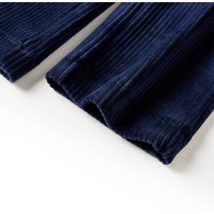 vidaXL - Kinderbroek - 92 - ribfluweel - marineblauw