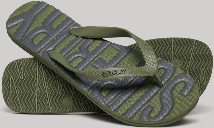 Superdry - Vintage Slippers - Duurzaam - Zwart - 100% PU