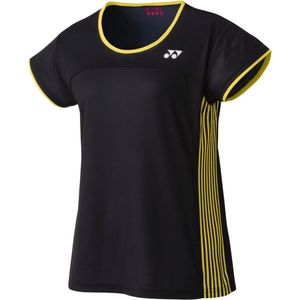 Yonex - Tourn - Tennisshirt - Zwart/geel - Dames - Polyester