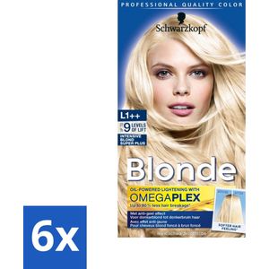 Schwarzkopf - Haarkleuring - Poly Blonde Intensive Bond Superplus - Voordeelverpakking - 6 stuks