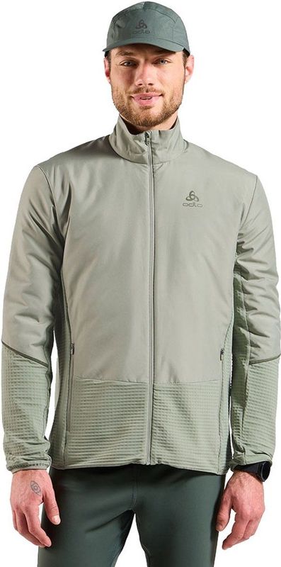 Odlo Essential Insulator Hybrid Jas Groen L Man