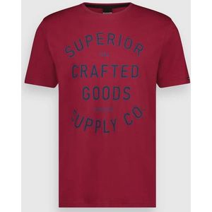 Twinlife T-shirt T Shirt Crew Logo Tw13505 Karenda Red 223 Mannen Maat - M