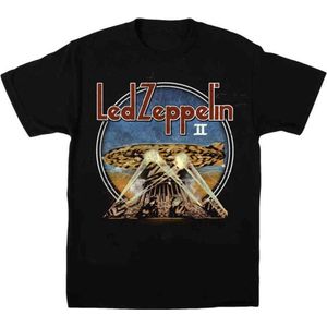 Led Zeppelin - LZII Searchlights Heren T-shirt - S - Zwart