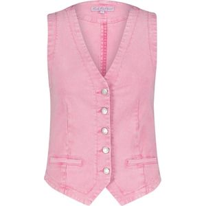 Red Button waistcoat pink