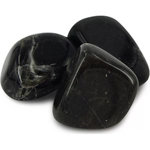 Agaat zwart 50 gr. trommelstenen (mt3)