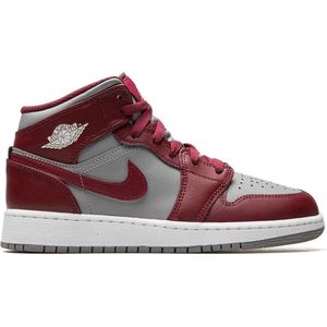 Nike Air Jordan 1 Mid Sneakers - Cherrywood Red/White - Maat 39 - Unisex