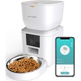 OrangeUp Autokibble - Automatische Voerbak Kat en Hond - met App en Camera - Wit - 3.5 L