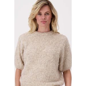 Zusss - Boucle Trui - Beige - Ronde Hals